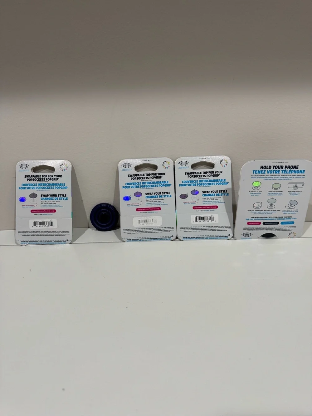 PopSocket PopGrip Multi-Design Phone Grips in Blue, Purple, Black, Iridescent